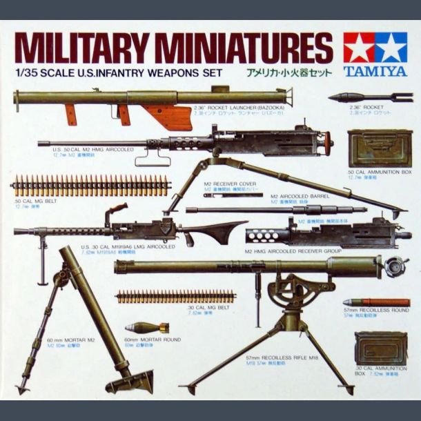 U.S INFANTRY WEAPONS SET  - MILITARY MINIATURES