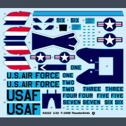 F-100D Thunderbirds m/Stoppel Decals
